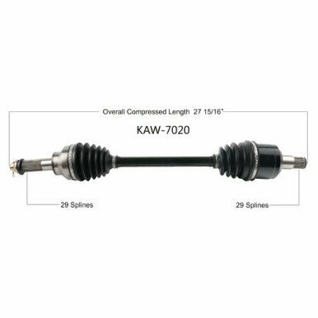 WIDE OPEN OE Replacement CV Axle for KAW REAR L KAF820 MULE 16-20 KAW-7020